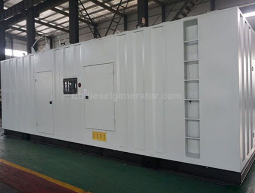 Silent container diesel generator