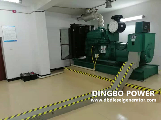 Diesel generator in machine room
