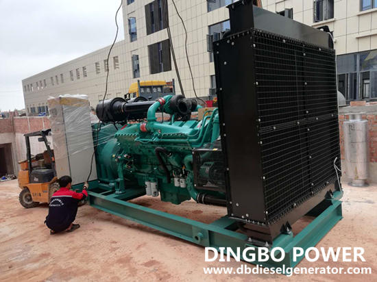 Diesel generator with radiator