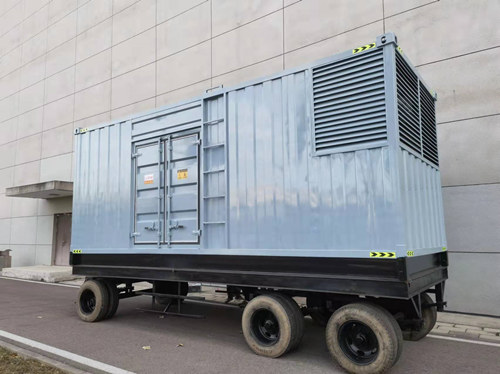 Trailer containerized diesel generator