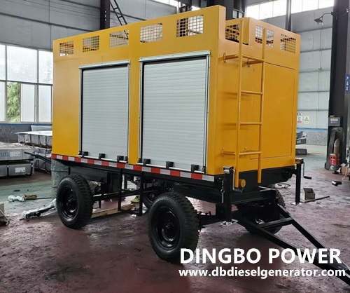 Trailer mounted diesel generator