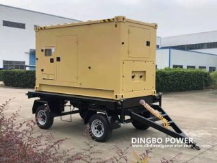 120KW Silent Trailer Diesel Genset Used for Environmental Protection Project