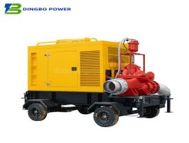 Trailer-mounted Double Suction Horizontal Split Case Pumps for Irrigation and Drainage