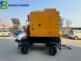 Mobile Trailer Diesel Engine Driven Double Suction Split Case Water Pumps For Emergency Rescue
