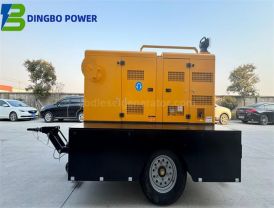 Rounded Corner Style Mobile Lighting Tower Genset with Water Pumps for Irrigation Drainage