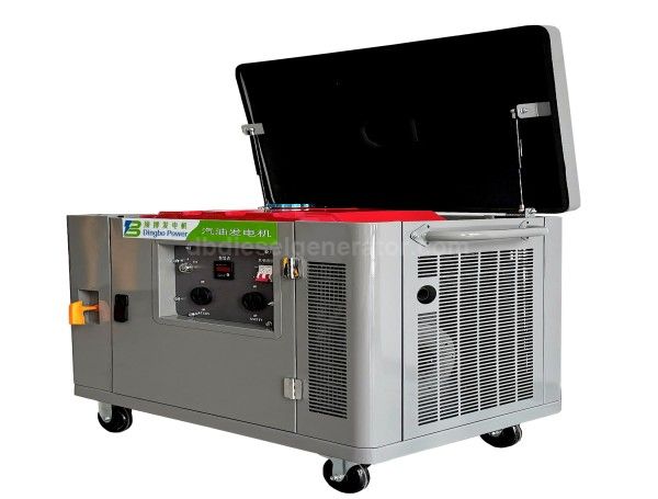 5KW Silent Electric Start Gasoline Generator, Single Phase 1-Cylinder