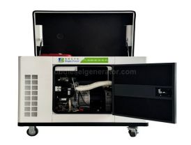 12KW Silent Electric Start Gasoline Generator, 2-Cylinder Air-Cooled