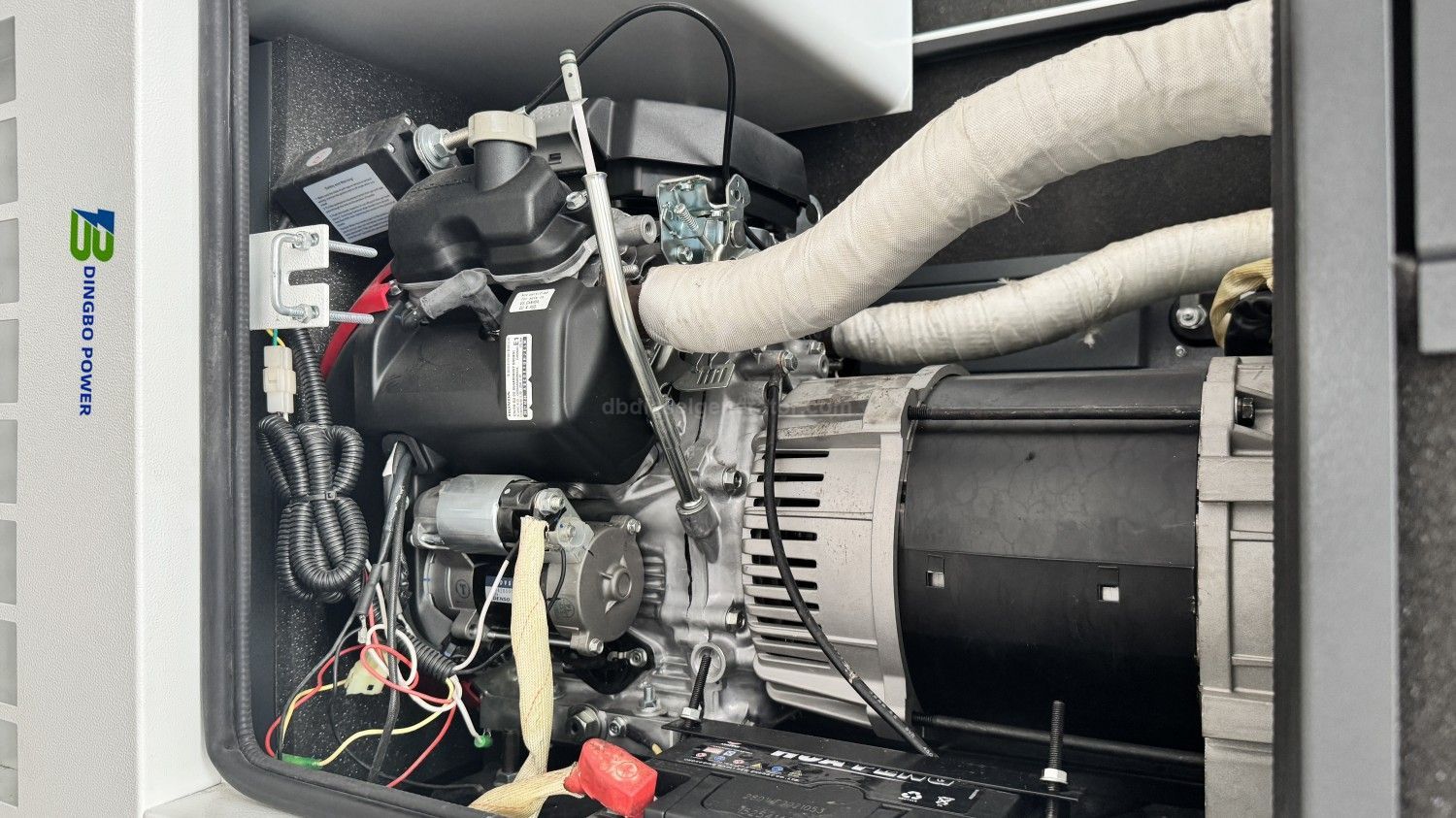 20KW Super Quiet Electric Start Gasoline Generator, Air-Cooled 2-Cylinder