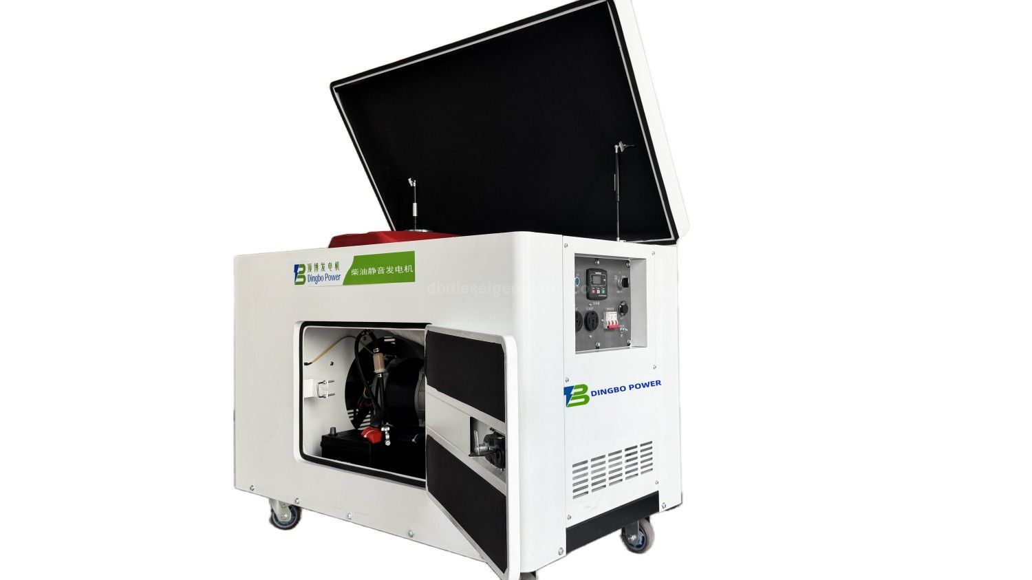12KW Portable Silent Diesel  Generator with Electric Start, Two-Cylinder 4-Stroke