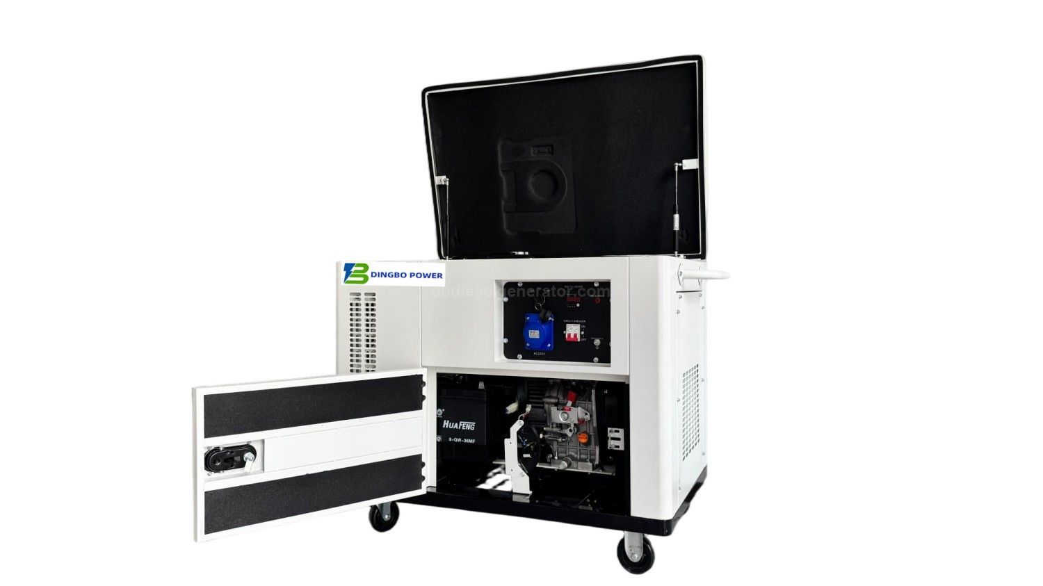 8KW Silent Single Phase Portable Diesel  Generator with Electric Start