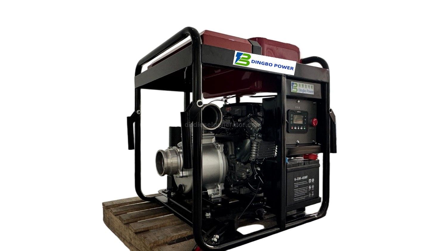 4-Inch 2-Cylinder Air-Cooled Portable Gasoline Powered Water Pump