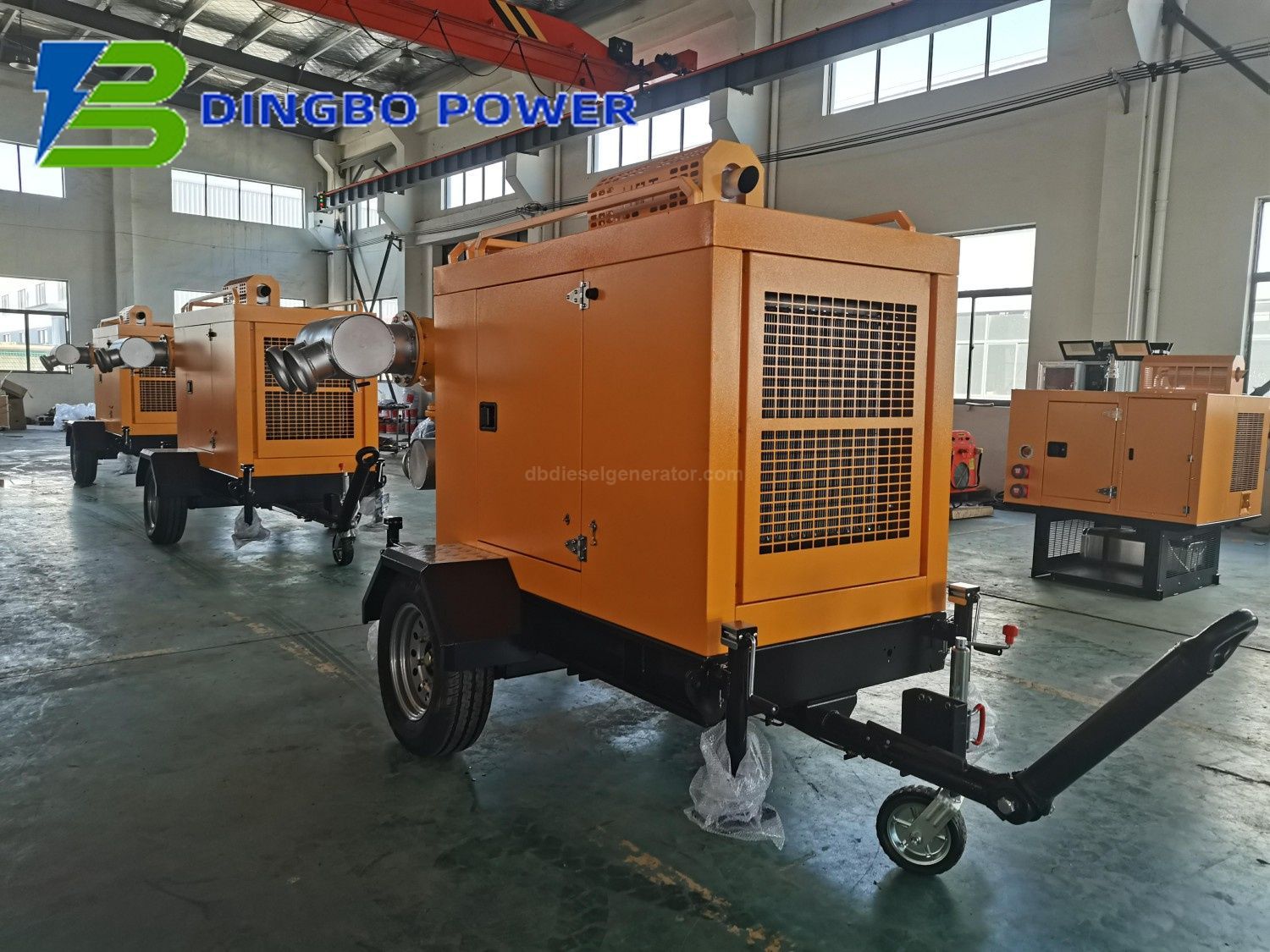 800m³/h Mobile Trailer Weatherproof Strong Self-Priming Pump