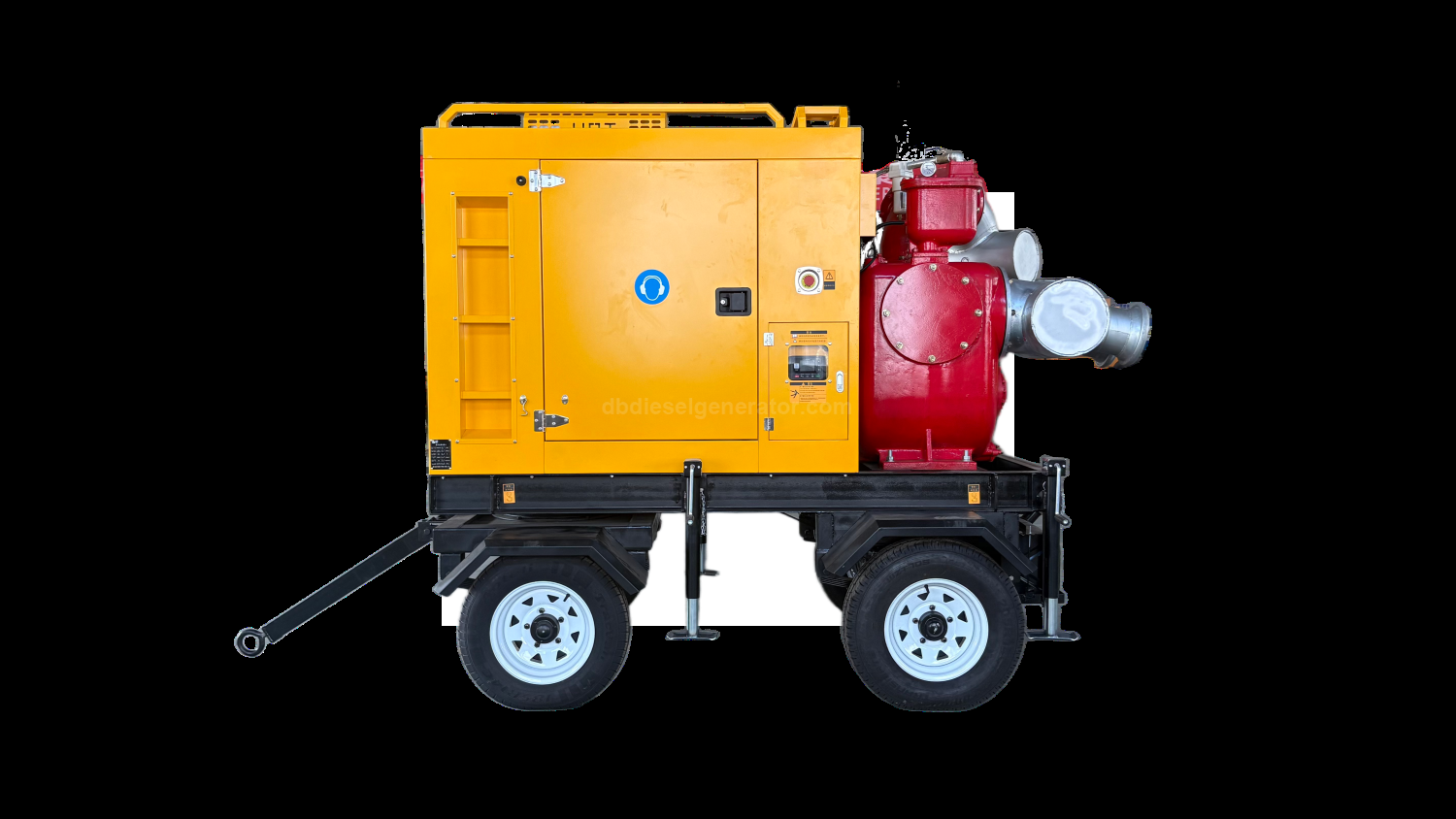 DB1000QZ-25T 1000m3/h Mobile Trailer Diesel Engine Water Pump
