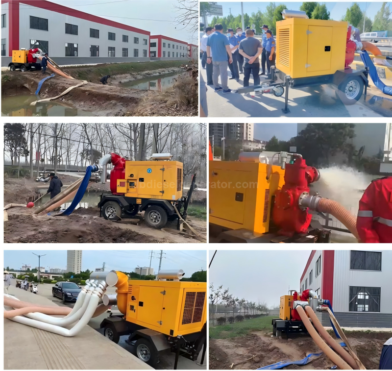 800m³/h Mobile Trailer Weatherproof Strong Self-Priming Pump 800m³/h Mobile Trailer Weatherproof Strong Self-Priming Pump